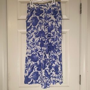 Floral Print Wide Leg Flow Pants